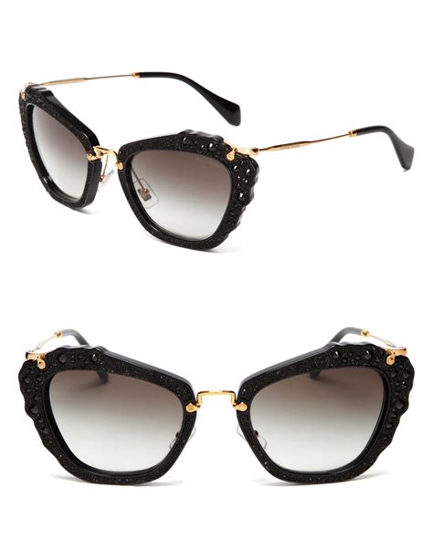 miu miu women's cat eye acetate frame sunglasses|Women's Eyewear & Sunglasses .